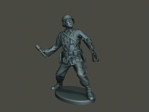 german soldier ww2 grenade g1 Modèles 3D en vedette