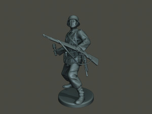 german soldier ww2 grenade g1 Modèles 3D en vedette