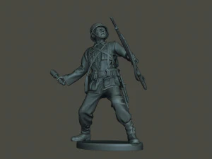 german soldier ww2 grenade g1 3D Print Model