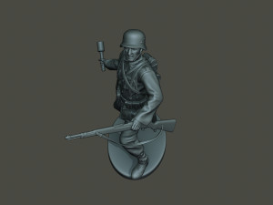 german soldier ww2 grenade g1 Modèles 3D en vedette