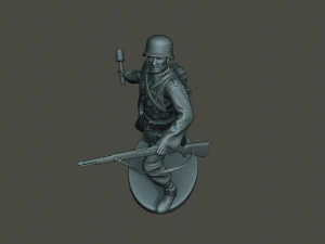 german soldier ww2 grenade g1 3D Print Model
