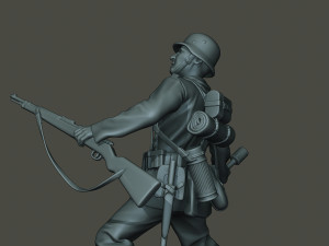 german soldier ww2 grenade g1 Modèles 3D en vedette