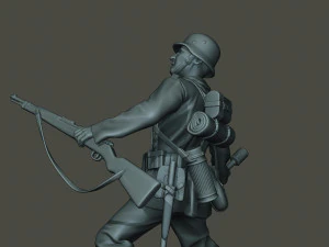 german soldier ww2 grenade g1 3D Print Model