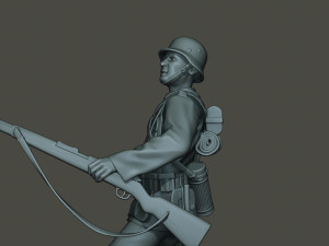 german soldier ww2 grenade g1 Modèles 3D en vedette