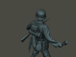 german soldier ww2 grenade g1 Modèles 3D en vedette