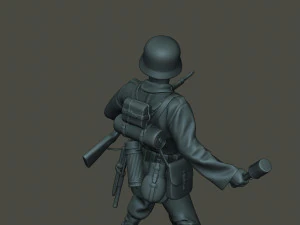 german soldier ww2 grenade g1 3D Print Model