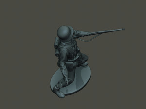 german soldier ww2 grenade g1 Modèles 3D en vedette