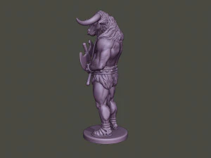 minotaur warrior guard two axes 3D Print Model