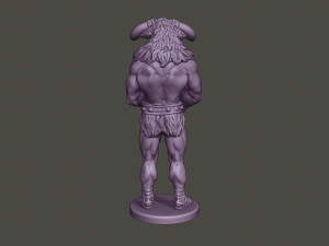 minotaur warrior guard two axes 3D Принт Модель
