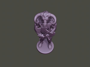 minotaur warrior guard two axes 3D Принт Модель