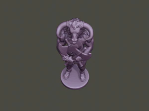 minotaur warrior guard two axes 3D Print Model