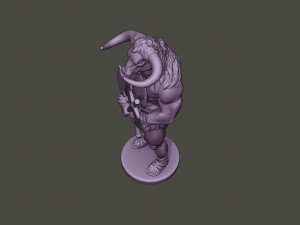 minotaur warrior guard two axes 3D Принт Модель