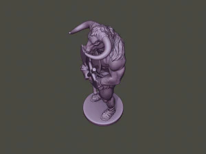 minotaur warrior guard two axes 3D Print Model