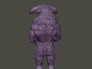 minotaur warrior guard two axes 3D Print Model