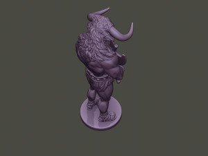 minotaur warrior guard two axes 3D Принт Модель
