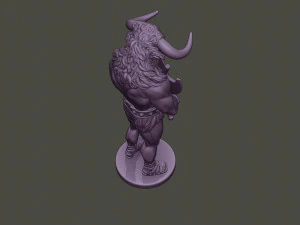 minotaur warrior guard two axes 3D Print Model