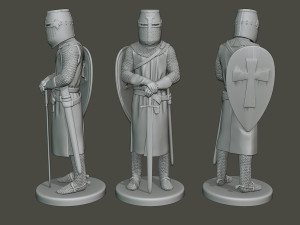 knight templar stand t1 3D Принт Модель