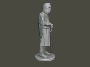knight templar stand t1 3D Print Model