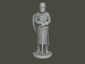 knight templar stand t1 3D Print Model