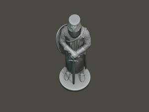 knight templar stand t1 3D 프린트 모델