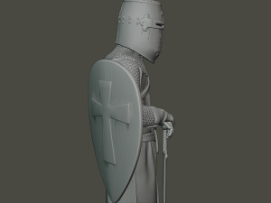 knight templar stand t1 3D 프린트 모델