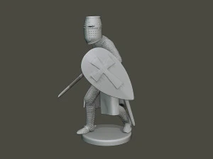 knight templar action t1 3D Print Model