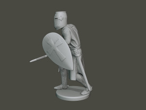 knight templar action t1 Modèles 3D en vedette