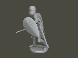 knight templar action t1 3D Print Model