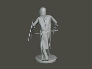 knight templar action t1 Modèles 3D en vedette
