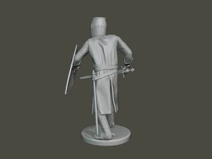 knight templar action t1 3D Print Model