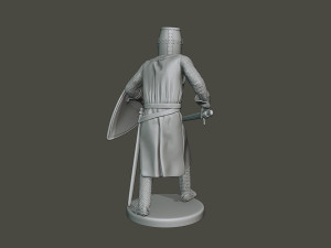 knight templar action t1 Modèles 3D en vedette