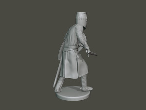 knight templar action t1 Modèles 3D en vedette