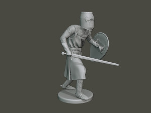 knight templar action t1 Modèles 3D en vedette