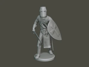 knight templar action t1 3D Print Model