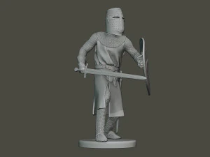 knight templar action t1 3D Print Model