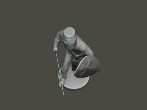 knight templar action t1 Modèles 3D en vedette