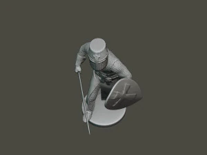 knight templar action t1 3D Print Model