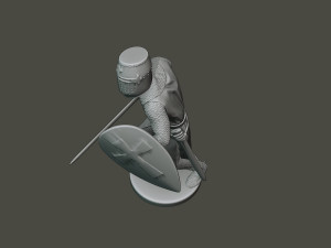 knight templar action t1 Modèles 3D en vedette