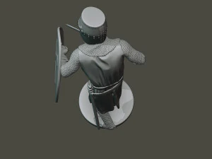 knight templar action t1 3D Print Model