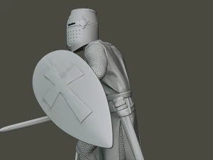 knight templar action t1 3D Print Model