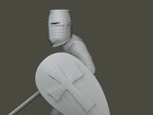 knight templar action t1 3D Print Model