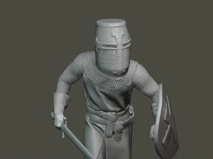 knight templar action t1 3D Print Model