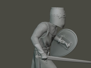knight templar action t1 Modèles 3D en vedette