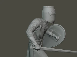 knight templar action t1 3D Print Model