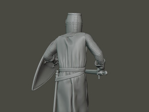 knight templar action t1 Modèles 3D en vedette