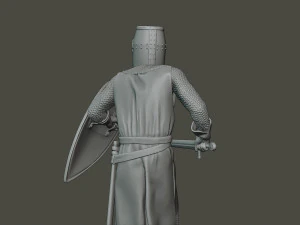 knight templar action t1 3D Print Model