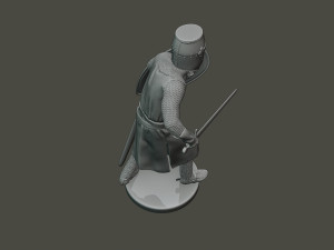 knight templar action t1 Modèles 3D en vedette