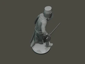 knight templar action t1 3D Print Model