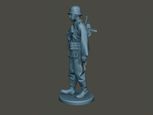 german soldier ww2 walk g2 3D Print Model
