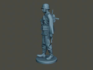 german soldier ww2 walk g2 3D Print Model